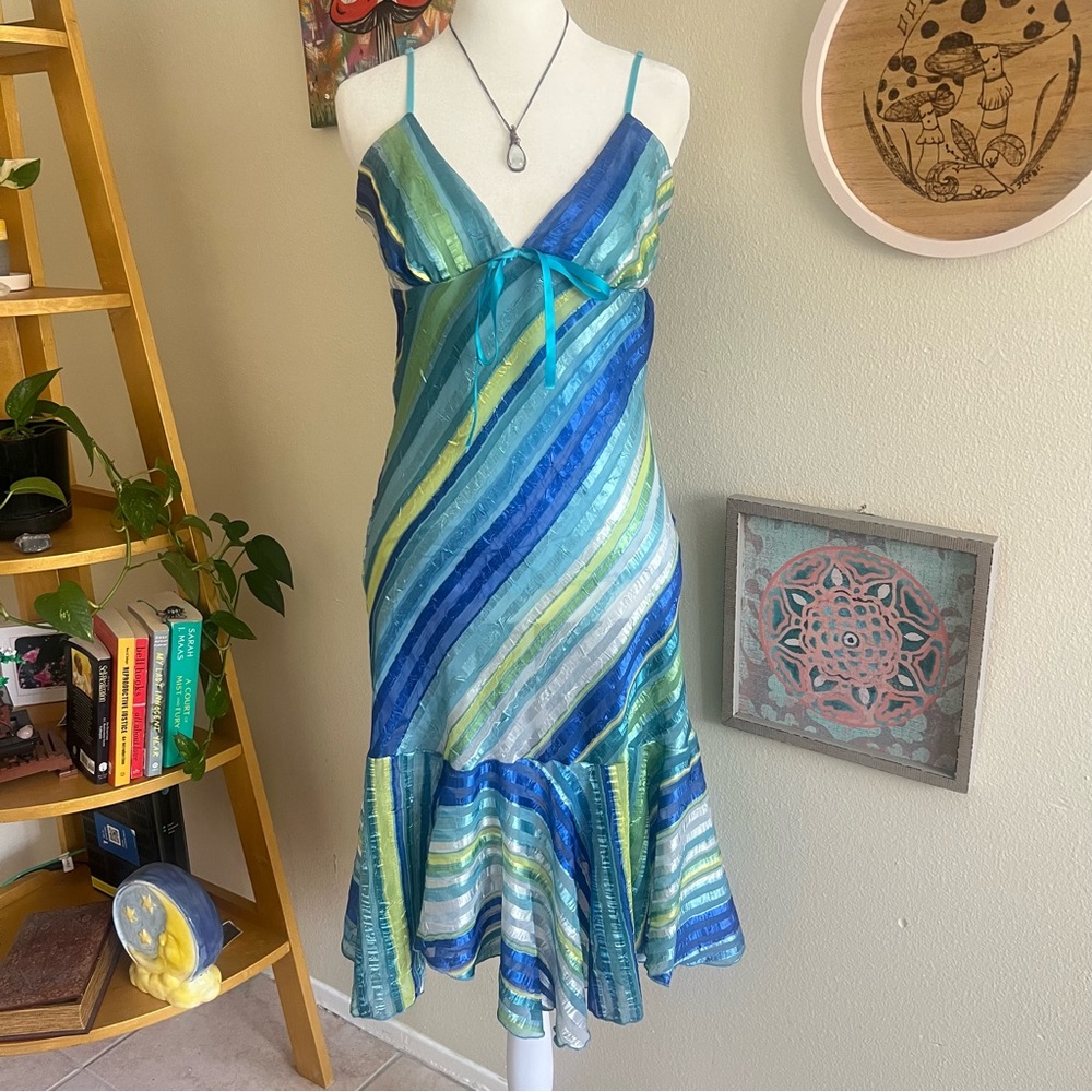 blue midi dress 🐠